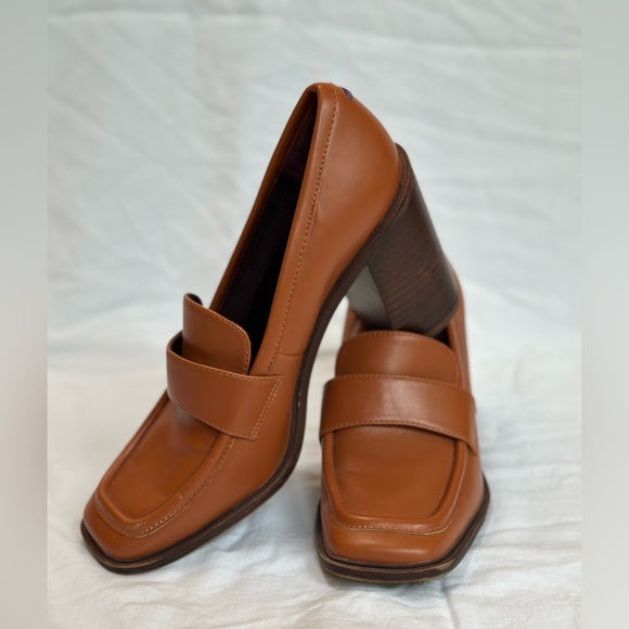 Franco Sarto Stacked Heel Loafer - Picture 1 of 12